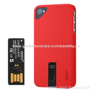 Phone Case USB Flash Drive, 64MB to 32GB Memory, OEM Orders are Accepted
